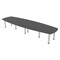 Skutchi Designs 45 in W, 145 in L, 29 in H, Engineered Wood Top, Grey HAR-ABOT-46143-PT-AN - alternate 1